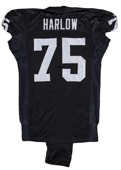 1996 Pat Harlow Game Used Oakland Raiders Home Jersey